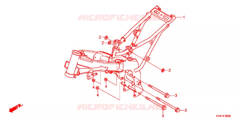 CADRE Honda MOTO 110 CRF 2021  CRF110FK