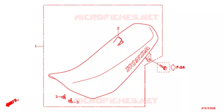 SELLE Honda MOTO 110 CRF 2019  CRF110FK