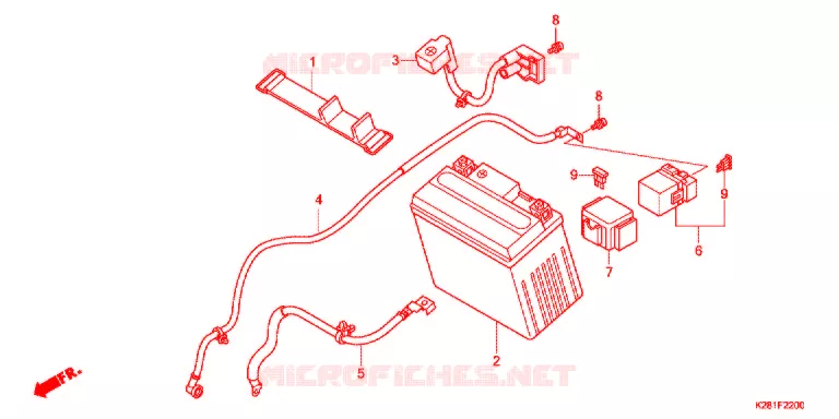 BATTERIE Honda MOTO 125 CRF 2021  CRF125FBK