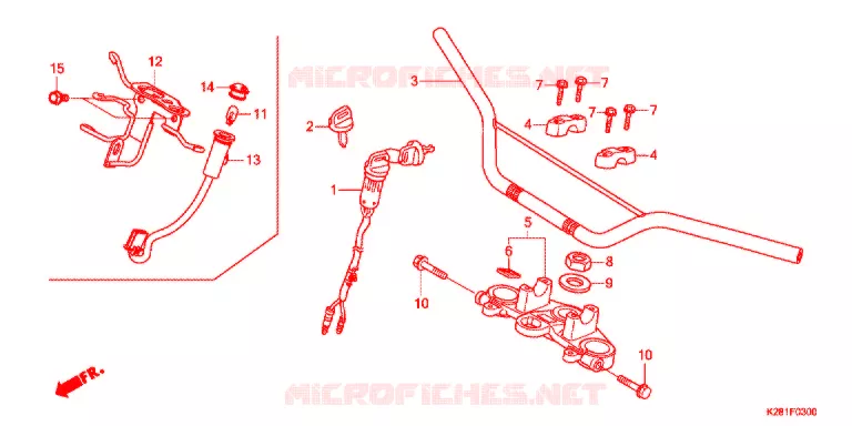 GUIDON Honda MOTO 125 CRF 2021  CRF125FBK