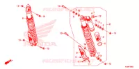 AMORTISSEUR ARRIERE pour Honda TALON 1000 R 2020