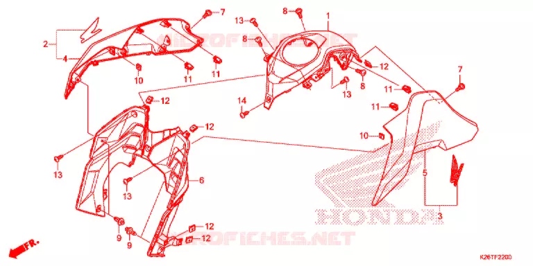 OUIES DE RADIATEUR Honda MOTO 125 GROM 2019  MSX125AJ_TH