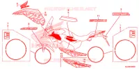 AUTOCOLLANTS pour Honda CB 500 X ABS 2016