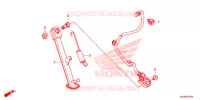BEQUILLE LATERALE pour Honda CB 500 X ABS 2016