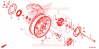 ROUE ARRIERE pour Honda CB 500 X ABS 2016