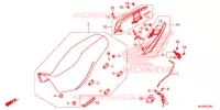 SELLE   POIGNEE ARRIERE pour Honda CB 500 X ABS 2016