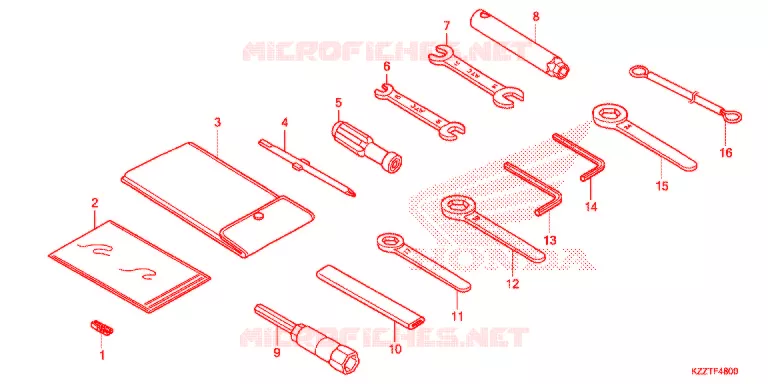 OUTIL Honda MOTO 250 CRF 2018  CRF250LDH