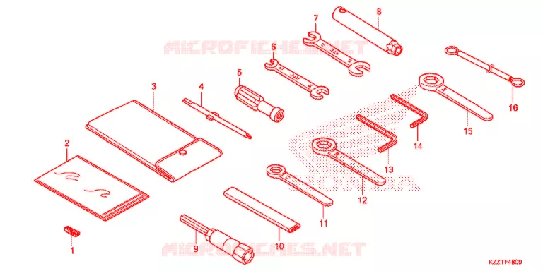 OUTIL Honda MOTO 250 CRF 2019  CRF250LDK