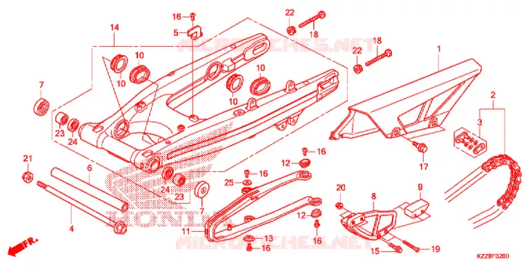 BRAS OSCILLANT Honda MOTO 250 CRF 2014  CRF250ME
