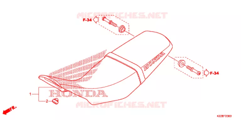 SELLE Honda MOTO 250 CRF 2014  CRF250ME
