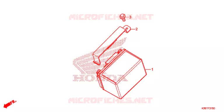 BATTERIE Honda MOTO 125 MSX 2017  MSX125AH_TH