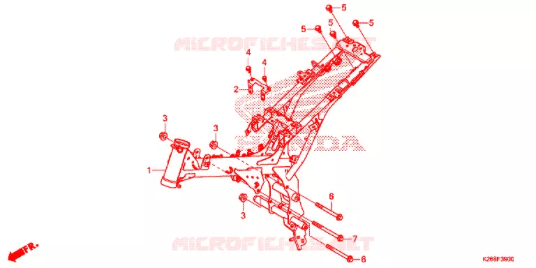 CADRE Honda MOTO 125 MSX 2015  MSX125F