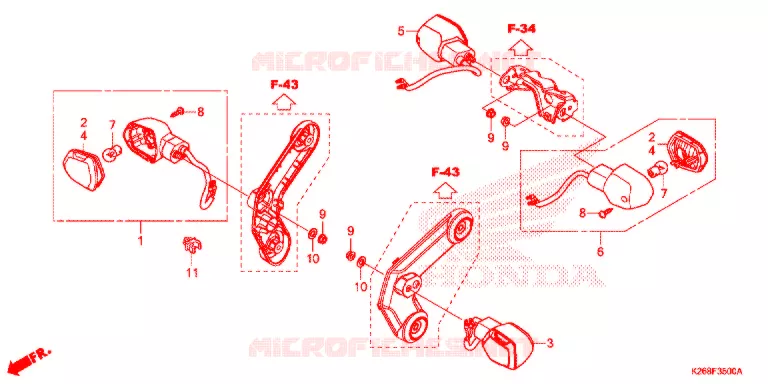 CLIGNOTANT Honda MOTO 125 MSX 2015  MSX125F