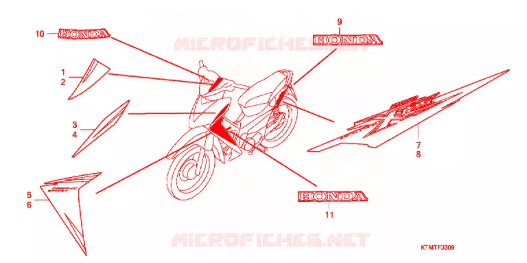 t (10) Honda MOTO 110 WAVE 2007  ANF125MST8
