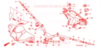 GUIDON   CARENAGE (4) pour Honda WAVE 125 X 2008