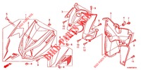CARENAGE AVANT (ANC1109,ACB110A/B) pour Honda CLICK 110 I 2010