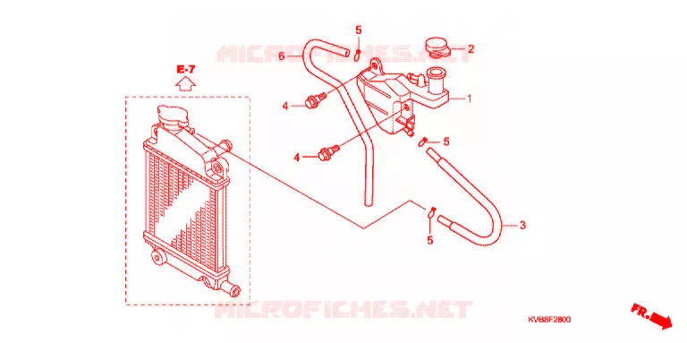 VASE D'EXPANSION Honda SCOOTER 110 CLICK 2010  ACB110CBA