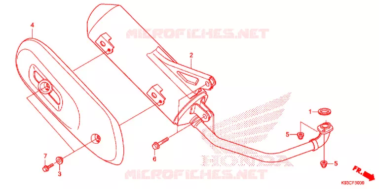 SILENCIEUX D'ECHAPPEMENT Honda SCOOTER 110 SCOOPY 2018  ACF110BTJ