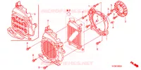 VENTILATEUR ET COUVERCLE DE RADIATEUR pour Honda AIRBLADE 110 2009