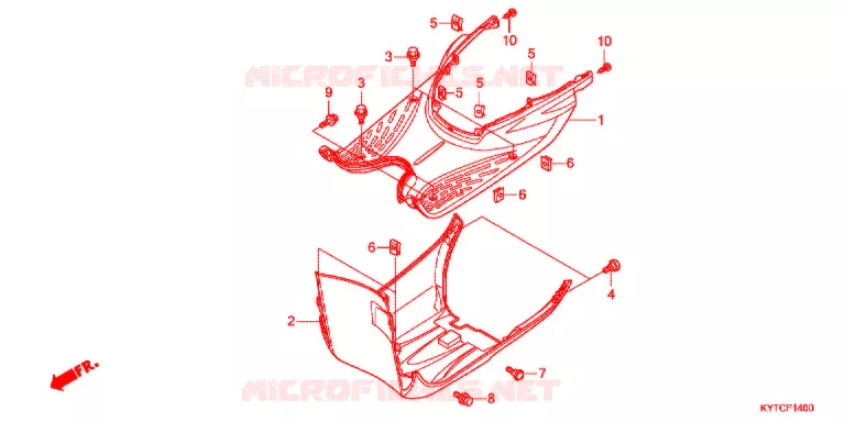 MARCHE PIEDS Honda SCOOTER 110 SCOOPY 2011  ACD110CSFB