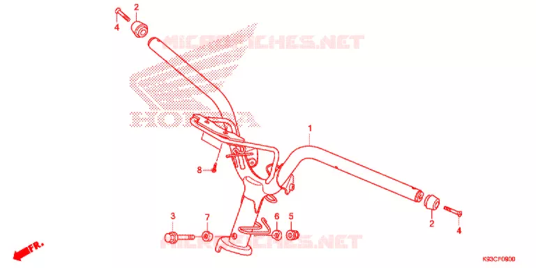 GUIDON Honda SCOOTER 110 SCOOPY 2018  ACF110CBTJ