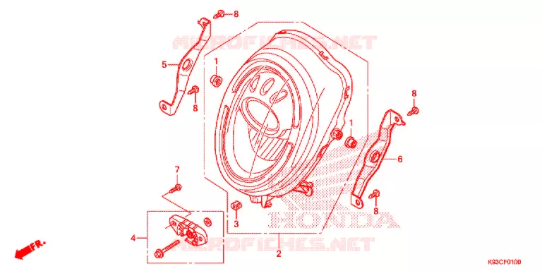 PHARE Honda SCOOTER 110 SCOOPY 2020  ACF110CBTK