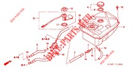 RESERVOIR A CARBURANT (1) pour Honda WAVE 125 S, Spoked Wheels 2007