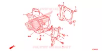 CYLINDRE pour Honda AIRBLADE 125 COMBI BRAKE 2015