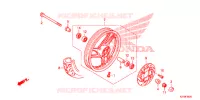 ROUE AVANT pour Honda AIRBLADE 125 COMBI BRAKE 2015