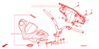 GUIDON   CARENAGE (ANC1109,ACB110A/B) pour Honda CLICK 110 I 2011
