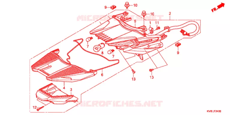 FEUX  Honda MOTO 110 CLICK 2011  ACB110CBB