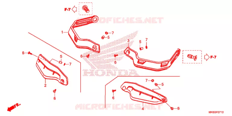 PROTEGES MAINS Honda MOTO 1100 AFRICA-TWIN 2020  CRF1100AL