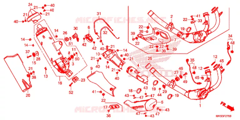 SILENCIEUX D'ECHAPPEMENT Honda MOTO 1100 AFRICA-TWIN 2020  CRF1100AL
