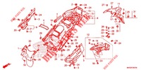 GARDE BOUE ARRIERE (CRF1100A2/A4/AL2/AL4/D2/D4/DL2/DL4) pour Honda AFRICA TWIN 1100 ADVENTURE SPORT 2020