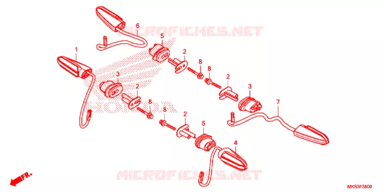 CLIGNOTANT Honda MOTO 1100 AFRICA-TWIN 2021  CRF1100AL4L