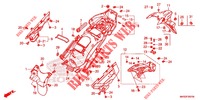 GARDE BOUE ARRIERE (CRF1100A2/A4/AL2/AL4/D2/D4/DL2/DL4) pour Honda AFRICA TWIN 1100 DCT ADVENTURE 2020