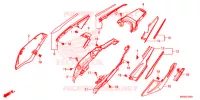 COUVERCLE LATERAL (1) pour Honda AFRICA TWIN 1100 DCT 2020