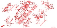 GARDE BOUE ARRIERE (CRF1100A/AL/D/DL) pour Honda AFRICA TWIN 1100 DCT 2020