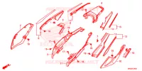 COUVERCLE LATERAL (1) pour Honda AFRICA TWIN 1100 DCT 2020