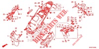 GARDE BOUE ARRIERE (CRF1100A/AL/D/DL) pour Honda AFRICA TWIN 1100 DCT LOWER 2020
