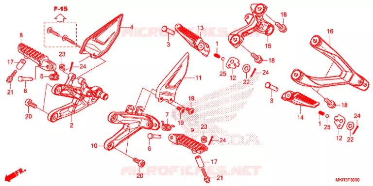REPOSE PIED Honda MOTO 1000 CBR 2020  CBR1000SPL