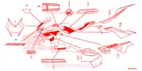 AUTOCOLLANTS (2) pour Honda CBR 1000 RR 2020