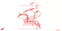 CAPOT CENTRAL ARRIERE pour Honda GL 1800 GOLD WING BAGGER 2020