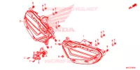FEUX ARRIERE pour Honda GL 1800 GOLD WING 2020