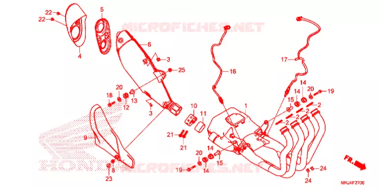 SILENCIEUX D'ECHAPPEMENT Honda MOTO 1000 CB 2020  CB1000RAL