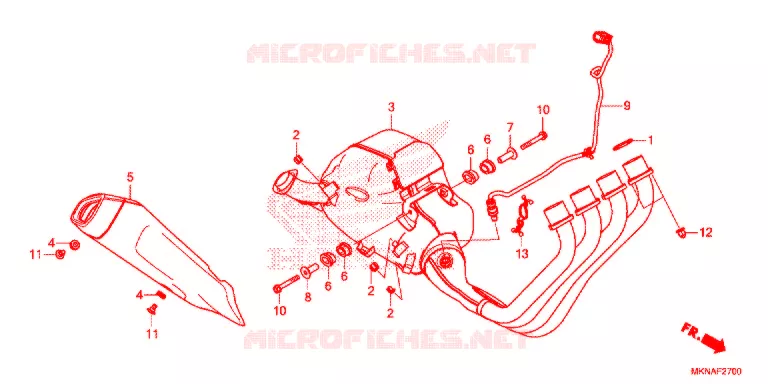 SILENCIEUX D'ECHAPPEMENT Honda MOTO 650 CB 2020  CB650RAL