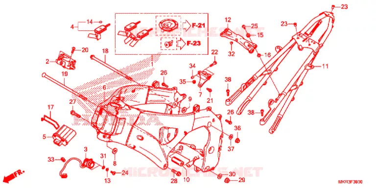 CADRE Honda MOTO 1000 CBR 2021  CBR1000STM
