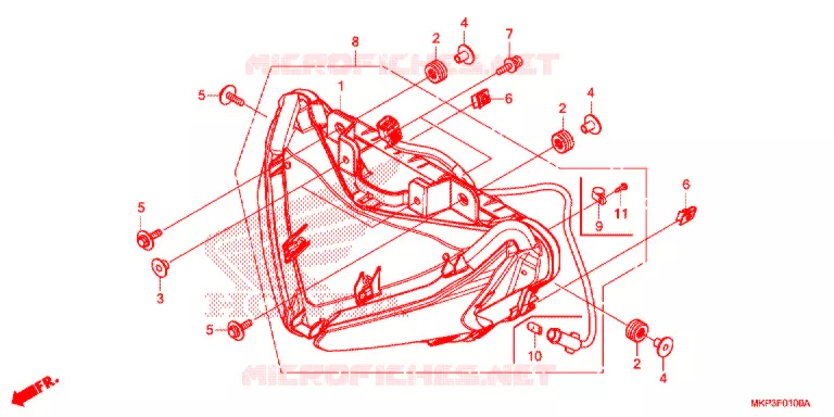 PHARE Honda MOTO 500 CBR 2020  CBR500RAL