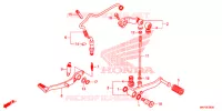 PEDALE pour Honda CBR 500 R ABS 2020