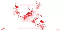 REPOSE PIED pour Honda REBEL 300 ABS 2020